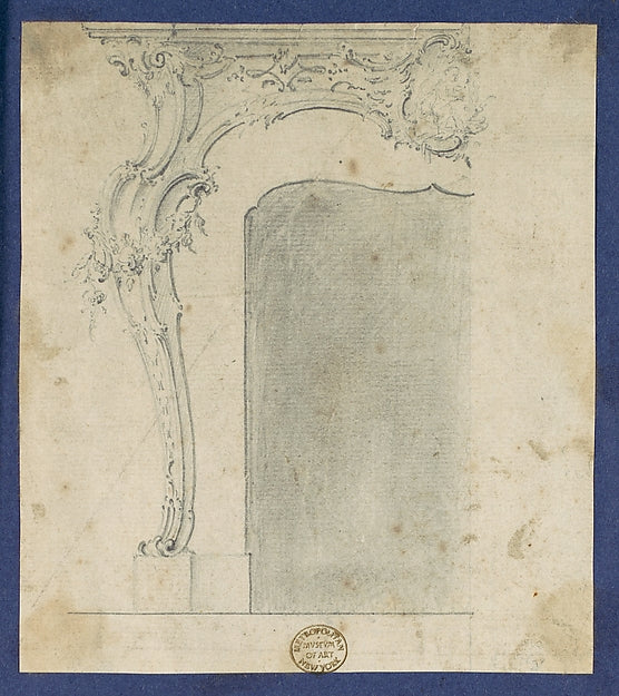 Chimneypiece in Chippendale Drawings Vol. I c1753–62-Thomas , Poster Print Wall Art