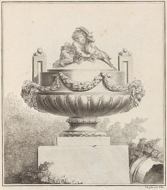 Premiere Suite de Vases 18th cent-Duplessis Fils, Poster Print Wall Art