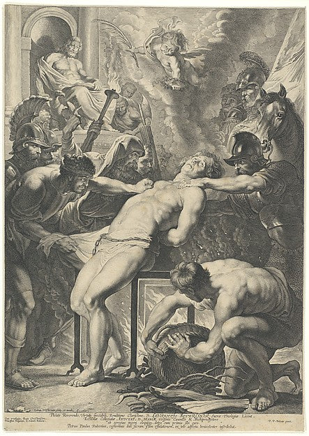 Martyrdom of Saint Lawrence 1621-Lucas Vorsterman I,After Pet, Poster Print