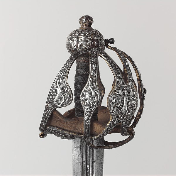 Basket-Hilted Sword 1600–1625, Poster Print Wall Art