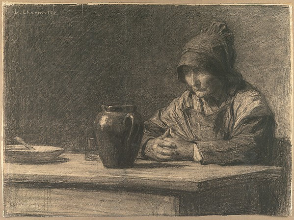 The Cider Jug 1874-Léon-Augustin Lhermitte, Poster Print Wall Art