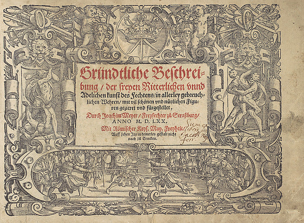 Gründtliche Beschreibung der freyen ritterlichen unnd adeliche, Poster Print