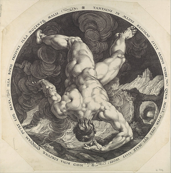 Tantalus from The Four Disgracers 1588-Hendrick Goltzius,Aft, Poster Print