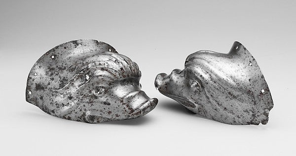 Pair of Ear Guards from a Shaffron c1525–30, Poster Print