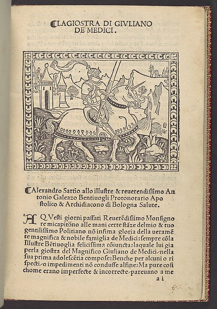 La Giostra di Giuliano de Medici... c1495–1500-, Poster Print Wall Art