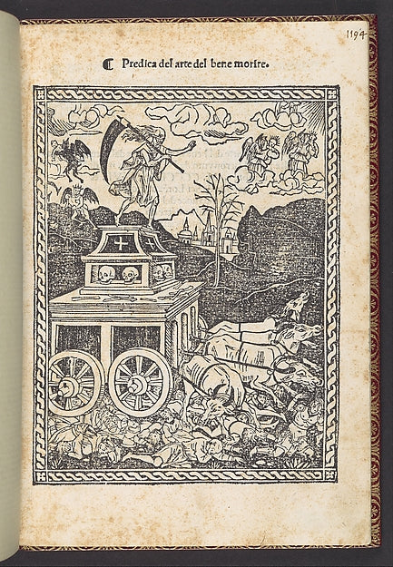 Predica del arte del bene morire c1502-, Poster Print Wall Art