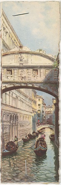 Venice Bridge of Sighs c1900-, Poster Print Wall Art