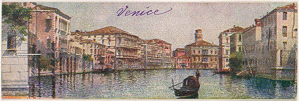 Venice Grand Canal with Palazzi and Gondola c1900-,16x12"(A3)Poster