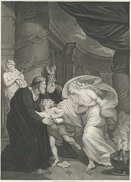 Rome Titus's Garden–Lucius Pursued by Lavinia December 24,1, Poster Print Wall Art