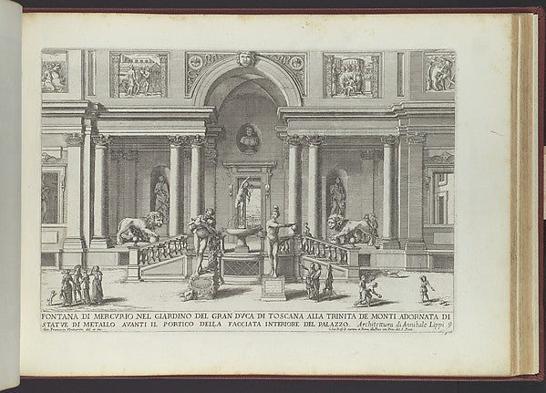Giovanni Francesco Venturini:Fontana di Mercurio nel Giardin-16x12"(A3) Poster