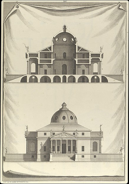 The Architecture of A. Palladio in Four Books containing a Sho, Poster Print Wall Art