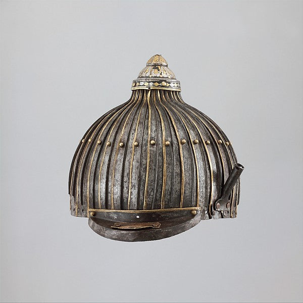 Multi-Plate Helmet of Thirty-One Lames possibly 15th–16th cent, Poster Print Wall Art