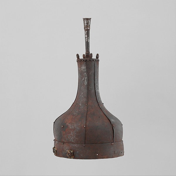 Helmet possibly 14th–16th cent, Poster Print Wall Art