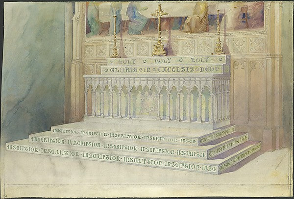 Design for an Altar late 19th–early 20th cent Possibly Tiffany, Poster Print Wall Art