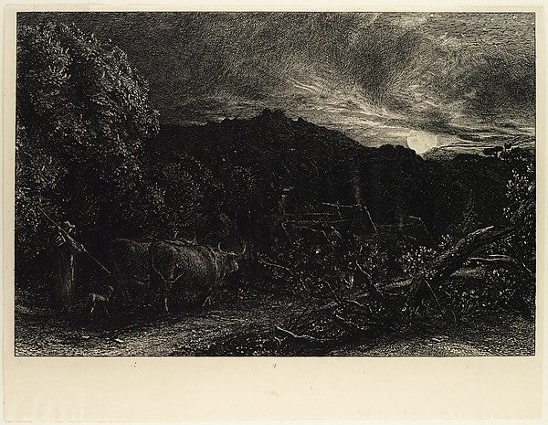 The Weary Ploughman or The Herdsman or Tardus Bubulcus begun, Poster Print
