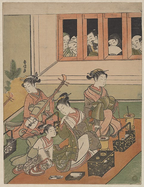 The Watchers and the Watched 1764–72-Suzuki Harunobu, Poster Print