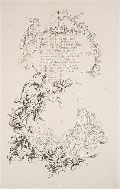 Milton's Penseroso 1844-Julia Emily Gordon,16x12"(A3)Poster