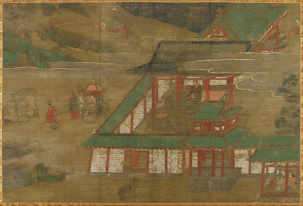 Excursions from the Four Cardinal Gates - Encounter with the Fo,Classic Ming China Image, Poster Print Wall Art