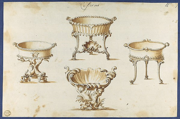 Cisterns from Chippendale Drawings Vol. II 1760-Thomas Chipp, Poster Print Wall Art