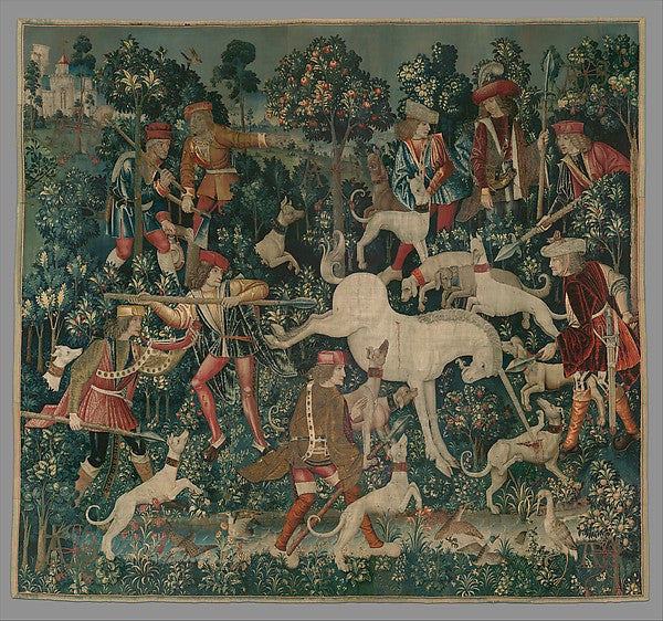 :The Unicorn Defends Itself 1495–1505-16x12"(A3) Poster
