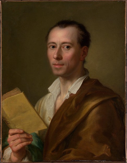 Anton Raphael Mengs 1728–1779 Rome):Johann Joachim Winckelma-16x12"(A3) Poster