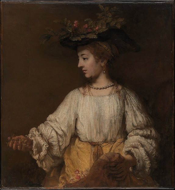 Rembrandt:Flora c1654-16x12"(A3) Poster