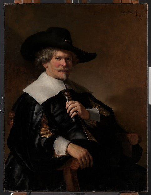 Dutch Painter, about 1640–50:Portrait of a Man Seated in an -16x12"(A3) Poster