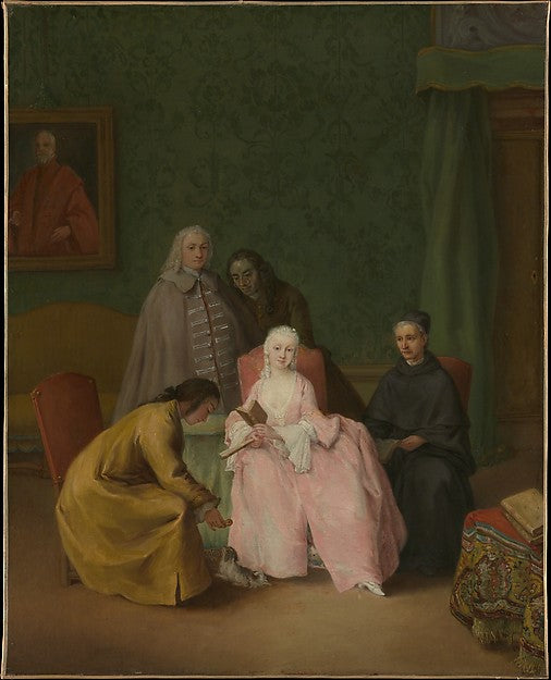 Pietro Longhi:The Visit 1746-16x12"(A3) Poster
