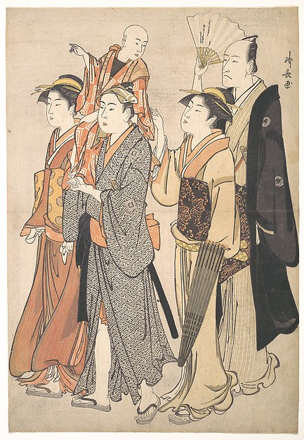 Ichikawa Danj?r? V and His Family 1782-Torii Kiyonaga, Poster Print