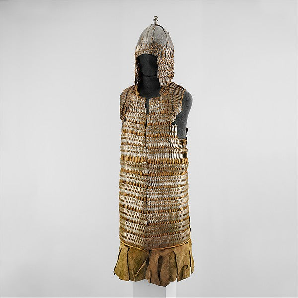Lamellar Armor and Helmet possibly 16th–17th cent, Poster Print