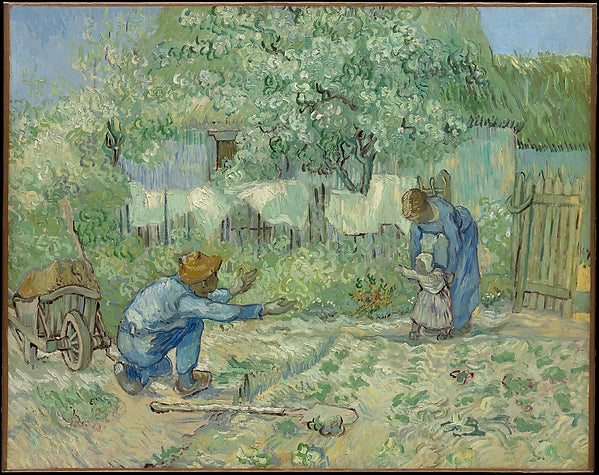 Vincent van Gogh:First Steps after Millet 1890-16x12