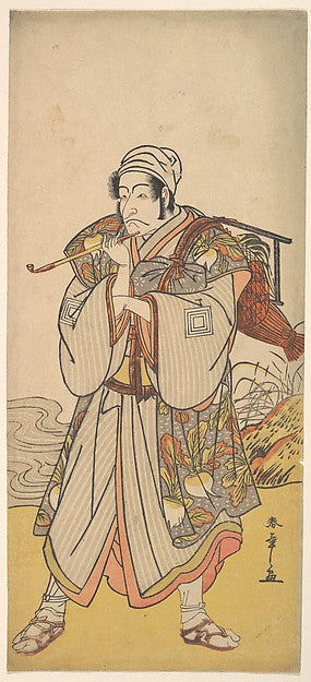 The Actor Danjuro III as an Itinerant Peddler 1726–1792-Katsuk, Poster Print