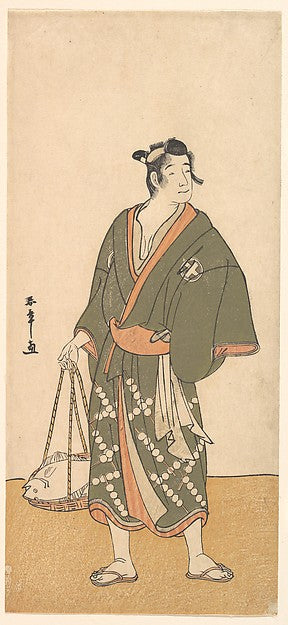 The Actor Otani Hiroemon III as a Fish Peddler 1726–1792-Katsu, Poster Print