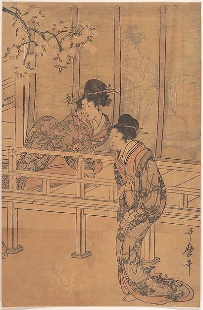 The Lady of Rokujo being Visited by the Princess Aoi c1805-Kit, Poster Print