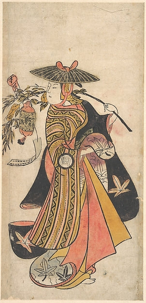Actor Sanogawa Ichimatsu as a Courtesan during the Tanabata F,Classic Ming China Image, Poster Print Wall Art