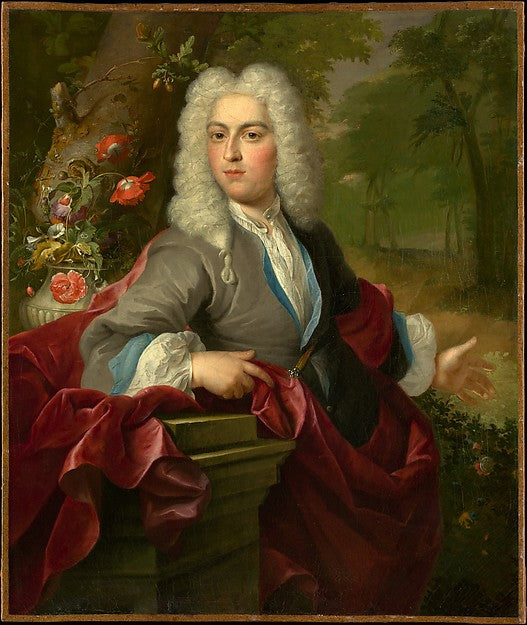 Circle of Arnold Boonen:Portrait of a Man c1720-16x12"(A3) Poster