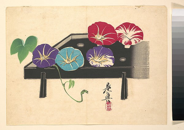 Morning Glories c1860-Shibata Zeshin, Poster Print Wall Art