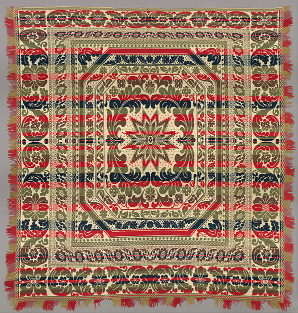 Coverlet c1850–70, Poster Print