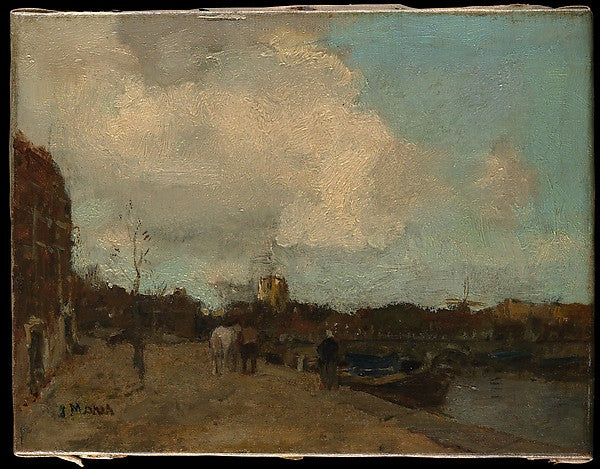 Jacob Maris:Canal Side -16x12"(A3) Poster
