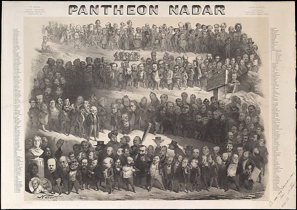 Nadar's Pantheon 1854-Nadar, Poster Print Wall Art
