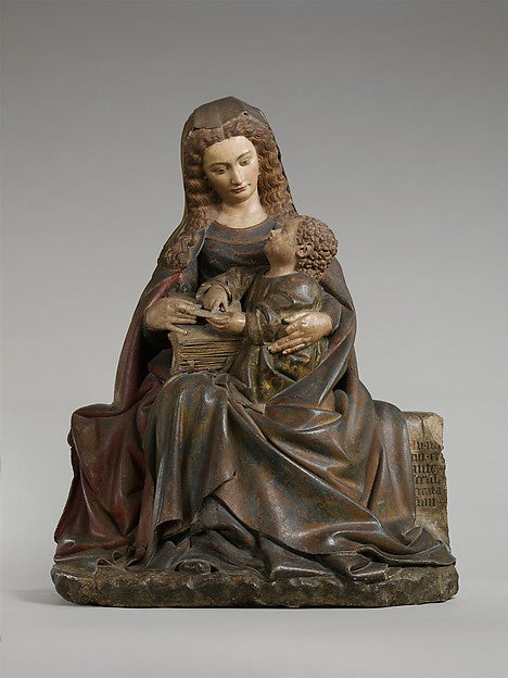 Attributed to Claus de Werve:Virgin and Child c1415–17-16x12"(A3) Poster