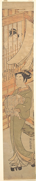 In the Yoshiwara District late 18th cent-Isoda Kory?sai, Poster Print