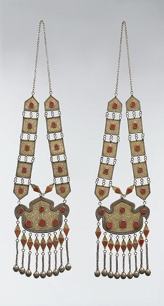 :Ornament Worn Laterally One of a Pair late 19th–early 20th -16x12"(A3) Poster
