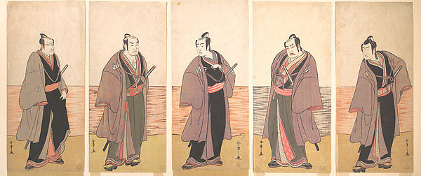 Ichikawa Danjuro V as a Chivalrous Commoner from the Play "Ha, Poster Print Wall Art