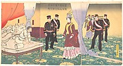 The Empress Visiting the Tokyo Reserve Hospital 1895-Utagawa K, Poster Print