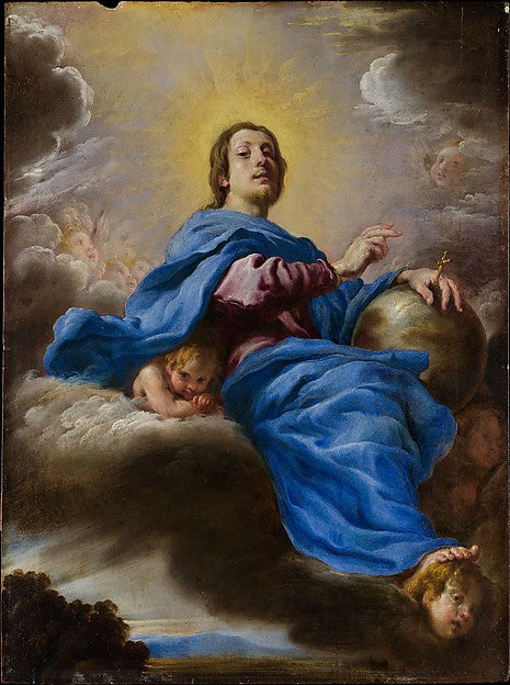 Domenico Fetti 1591/92–1623 Venice):Salvator Mundi c1622–23-16x12"(A3) Poster