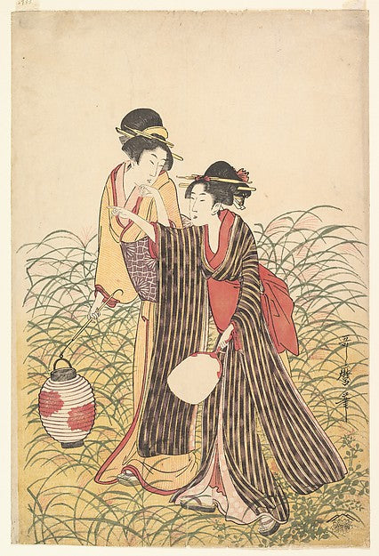 Elopers in Musashino early 19th cent-Kitagawa Utamaro, Poster Print