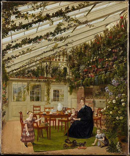 Eduard Gaertner:The Family of Mr. Westfal in the Conservator-16x12"(A3) Poster