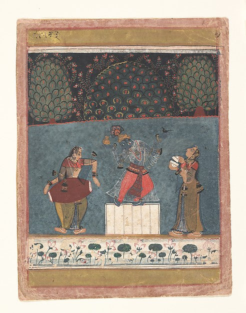 Vasant Ragini - Folio from a ragamala series c1630–40, Poster Print Wall Art