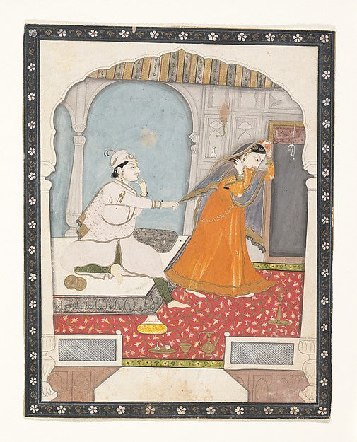 Timid Bride India Punjab c1800, Poster Print Wall Art